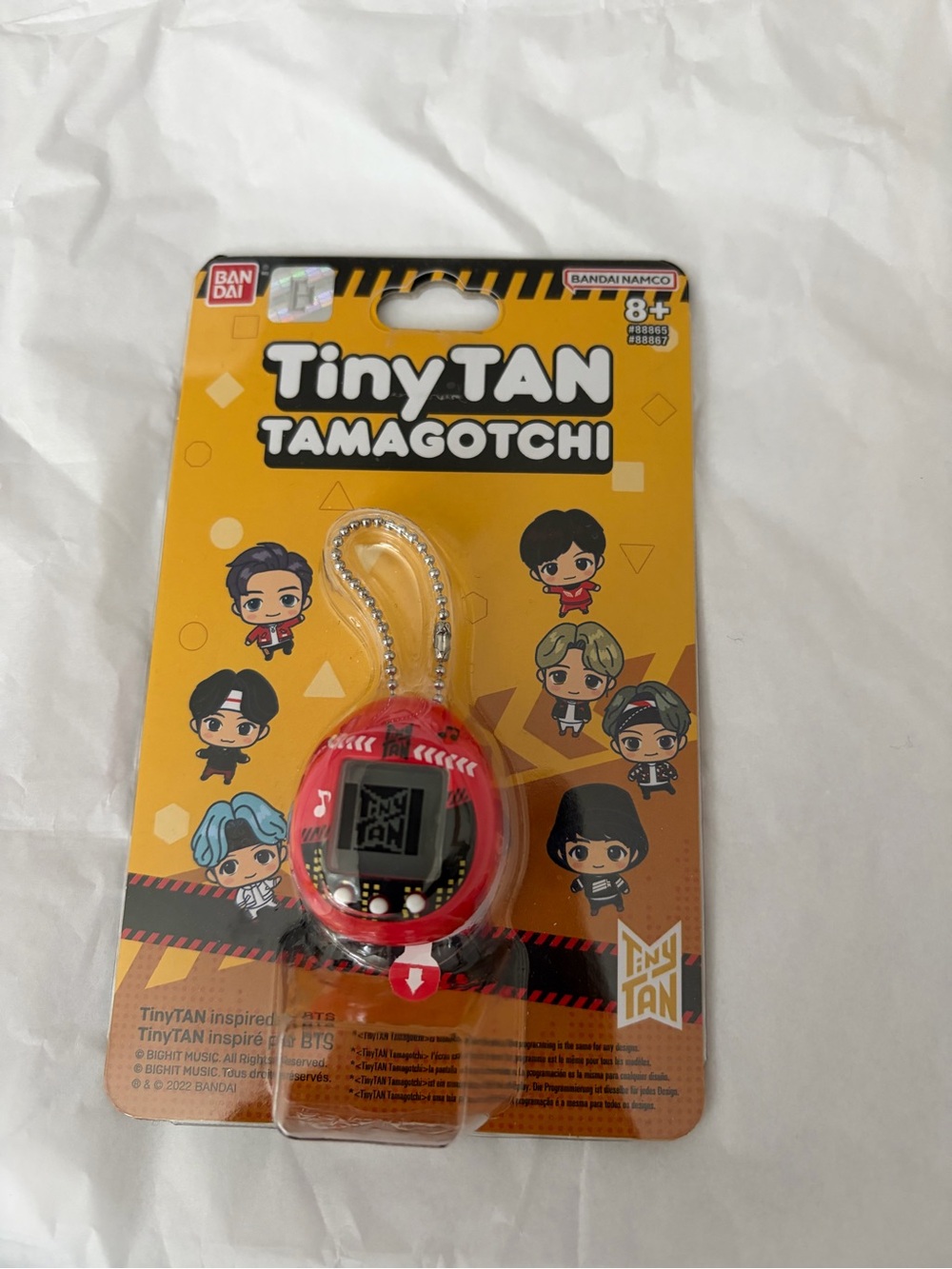 TinyTAN Tamagotchi Keychain - Red